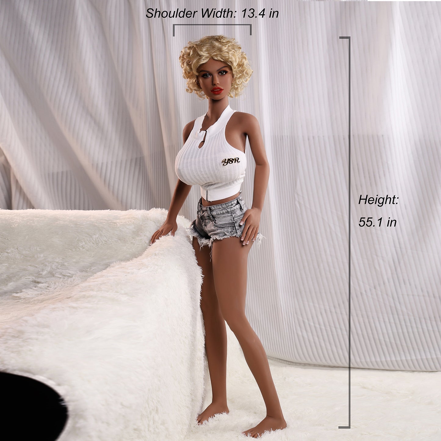 Sunny-56.9LB Bouncy Gel Breasts Sex Doll with premium bouncy gel breasts