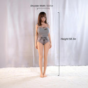 Lina-Clamping Suction Vagina 65.0LB in Full-Body Sex Doll with Realistic Curves and Excl