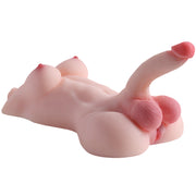 10.58LB Sex Doll Torso Sex Toys with Huge Realistic Dildo Big Soft Breast Elasticity Tight Vagina
