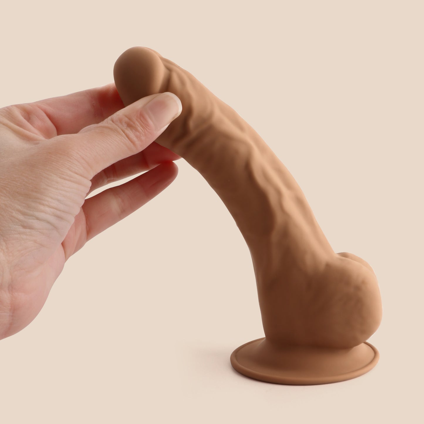 POC 7" Dildo - Deep Caramel