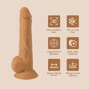 POC  7" Dildo - Light Caramel