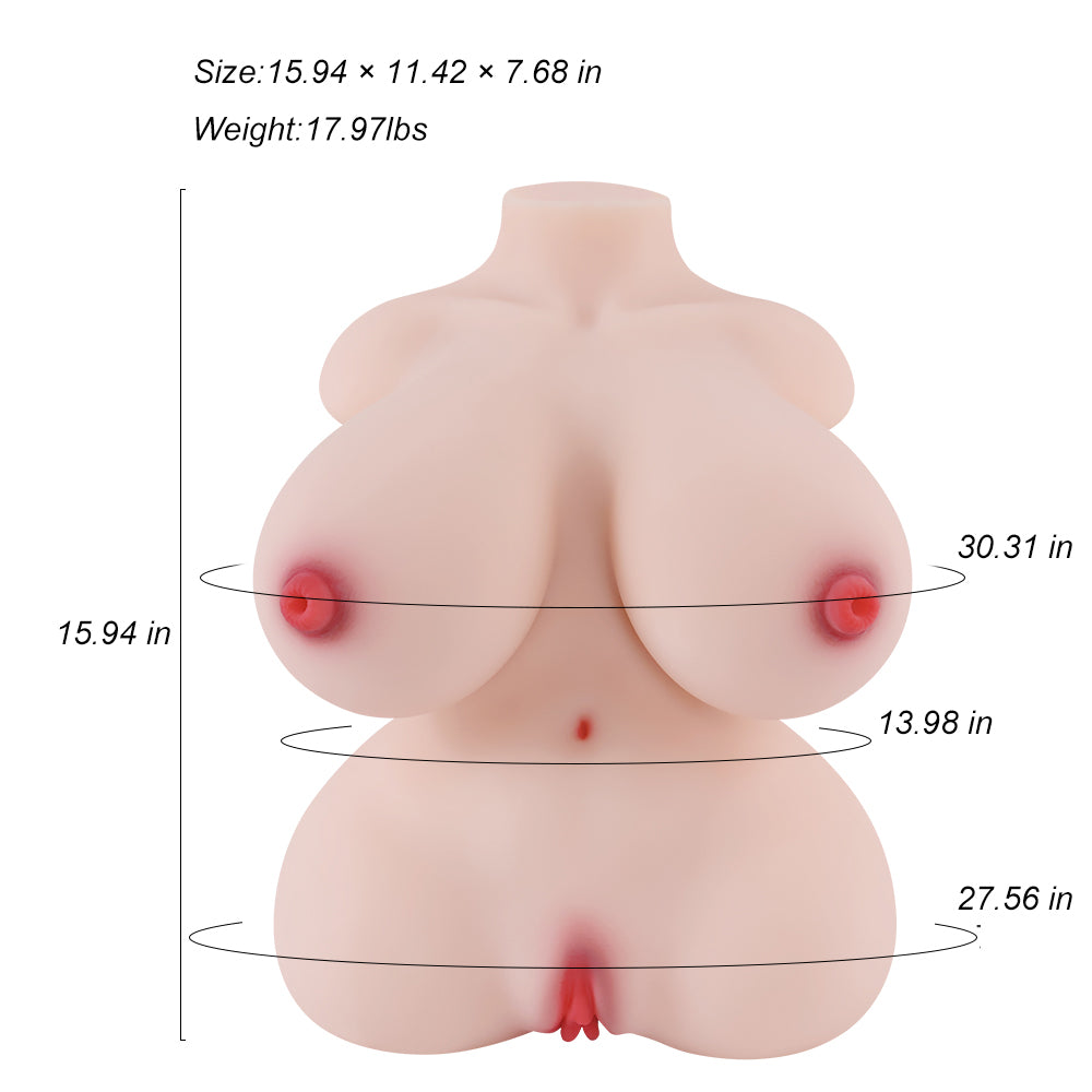 Candy-17.97LB Male Torso Masturbator | Real Breasts · Real Openings · Real Stimulation Sex Doll
