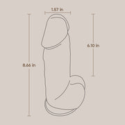POC 8.5" Dildo - Brown