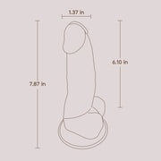 POC 8" Dildo - Brown