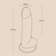 POC 8" Dildo - Caramel