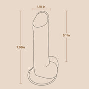 POC 7" Dildo - Deep Caramel