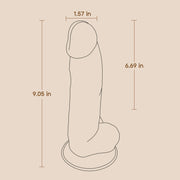 POC 9" Dildo - Brown