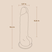 POC 10" Dildo - Caramel