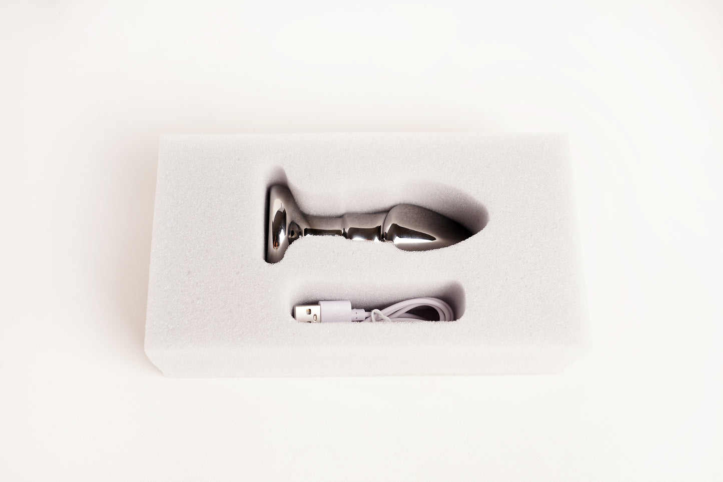 Black Opal Anal Glass Toy with Rechargeable Vibrator