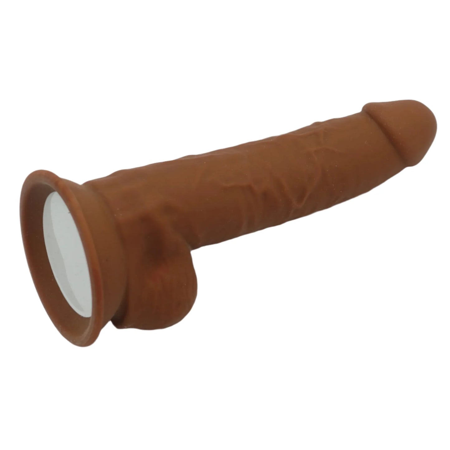 POC #7-Dual Density Realistic 9 inch Dildo-Brown