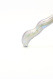 Blue Flame Curved Glass Dildo