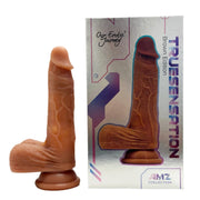 True Sensation App Controlled Realistic Thrusting Vibrating 7 inch Dildo with warming function