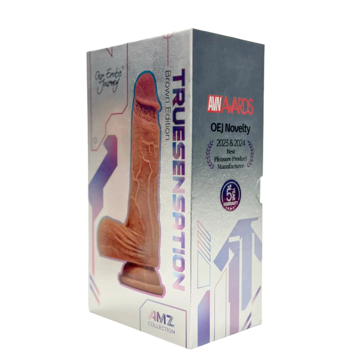 True Sensation App Controlled Realistic Thrusting Vibrating 7 inch Dildo with warming function