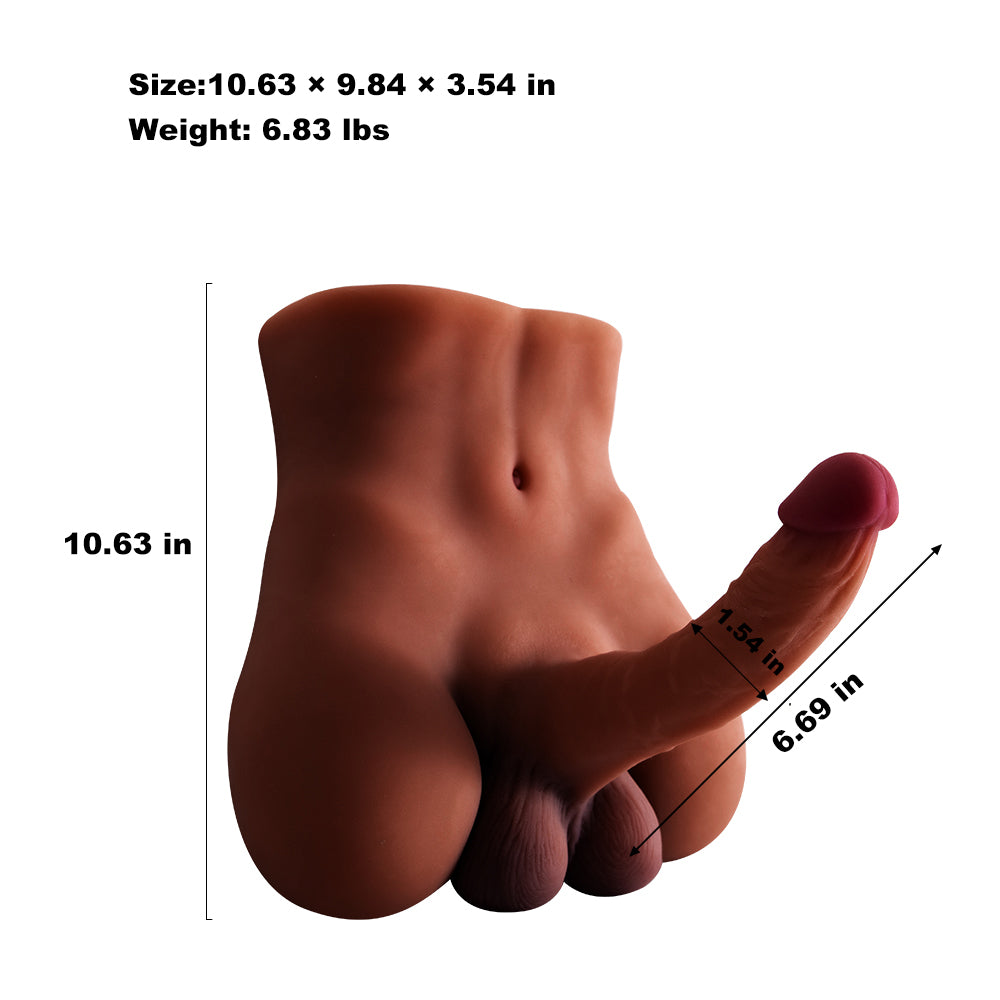 Bob.M-Male Sex Doll with Flexible Dildo, 6.83LB Realistic Sex Dolls for Female Masturbation