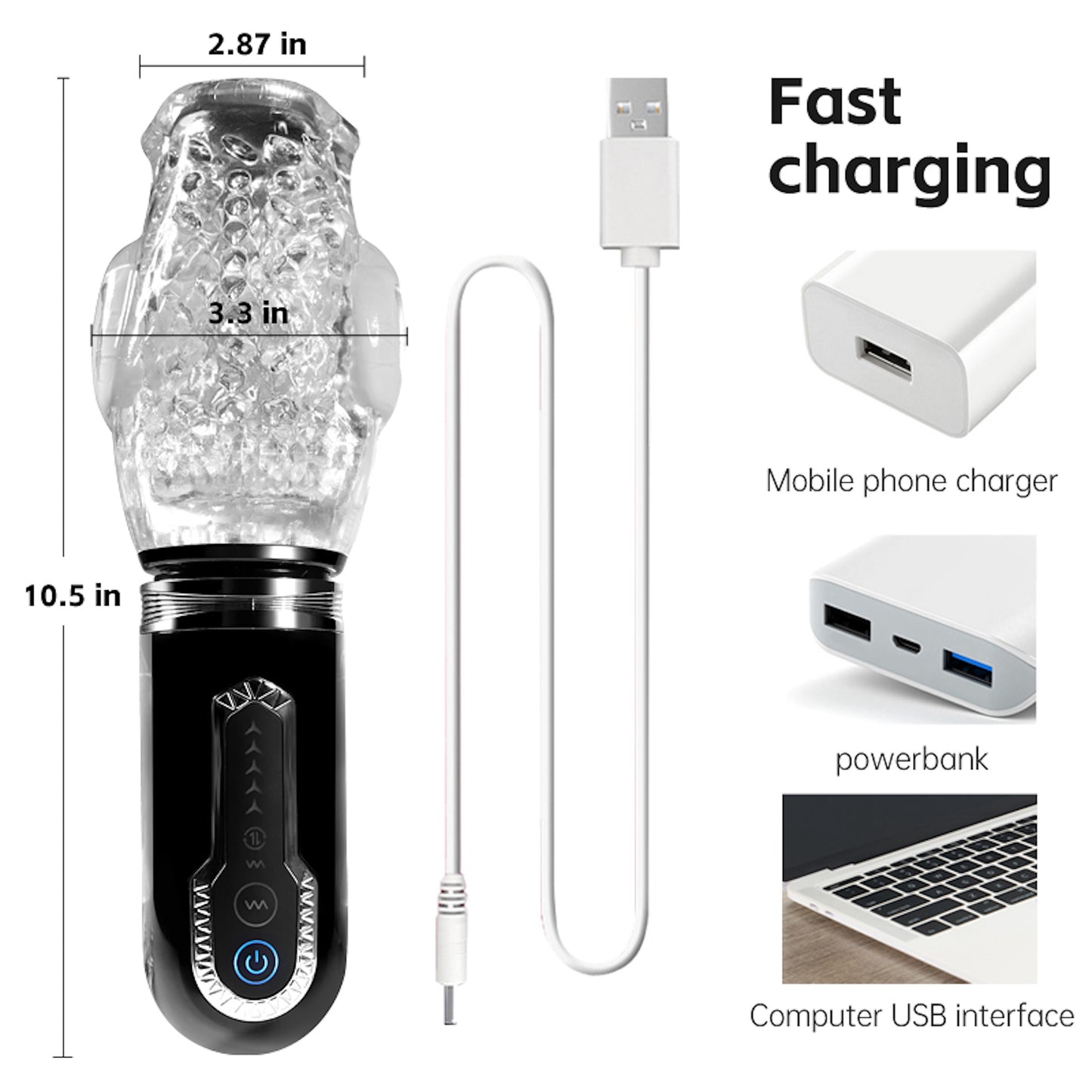 Make Me Cum Rose! Auto Thrusting, Rotating & Vibrating Masturbator