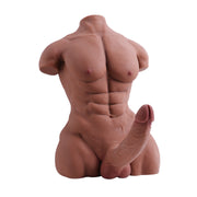 Ben.M-22.05LB Male Sex Doll with Flexible Dildo, Male Torso Sex Dolls with 8.27 in Inches Huge Cock Dildos Penis Testis