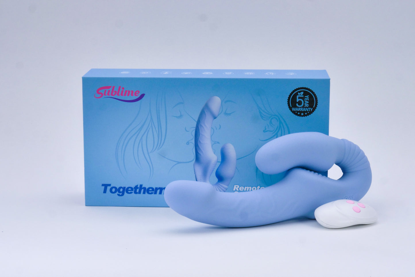 Togetherness Silicone Strapless Strap-on with Remote Control