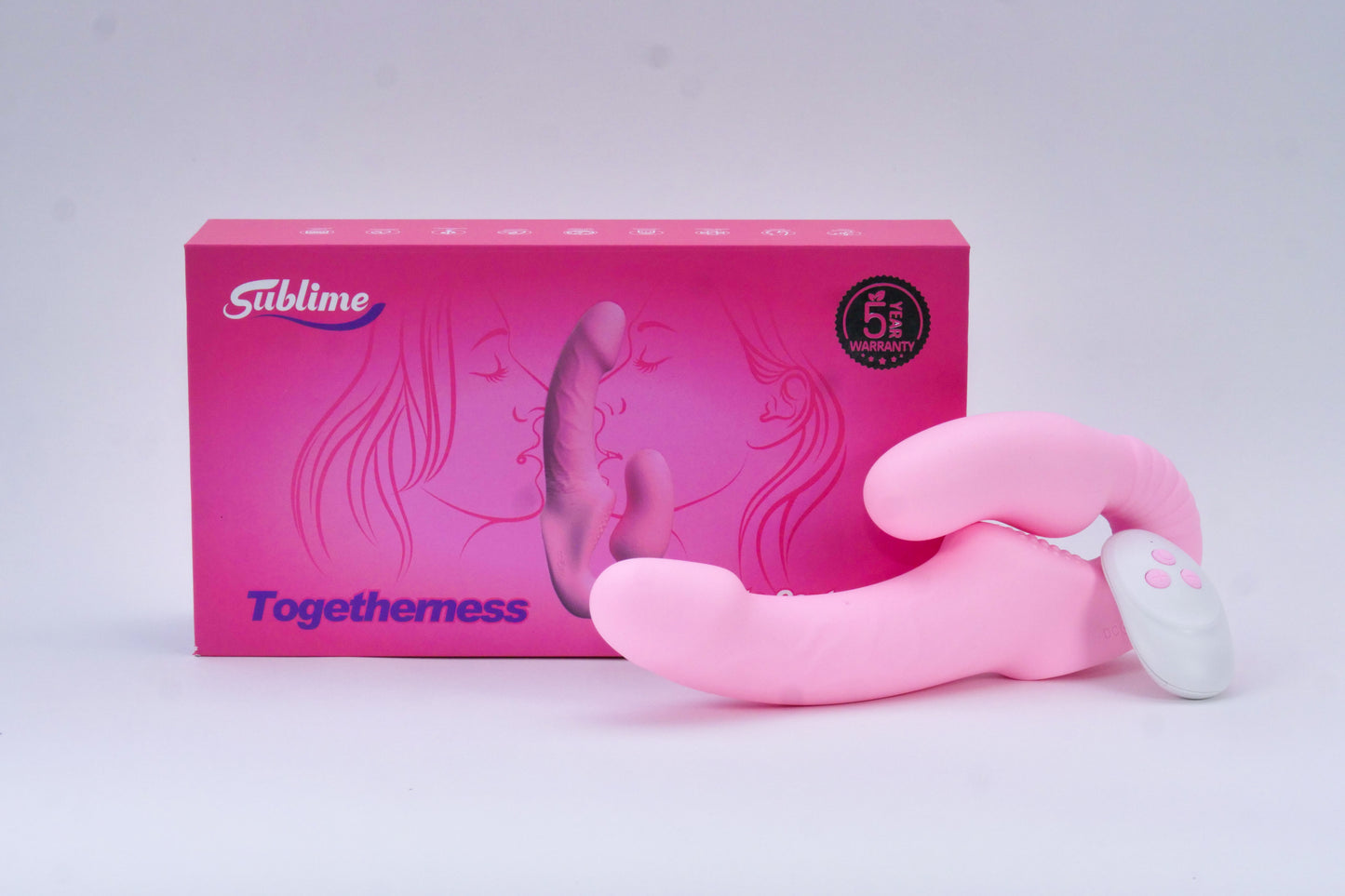 Togetherness Silicone Strapless Strap-on with Remote Control