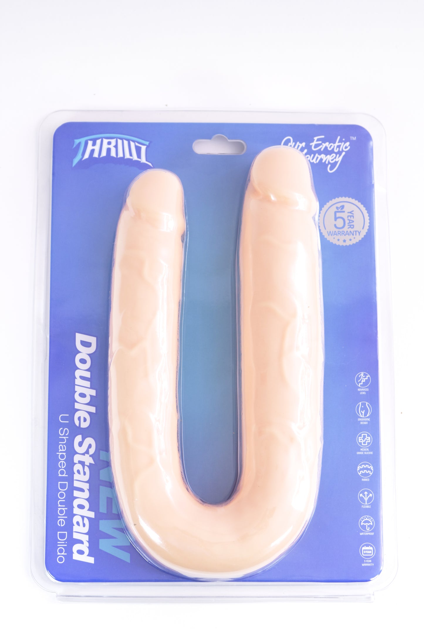 New Double Standard U Shaped Double Ended Dildo