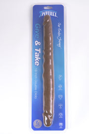 Give & Take 16" Double Ended Flexible Body Safe Silicone Dildo