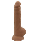 POC #2-Dual Density Realistic 7 inch Dildo-Dark Caramel