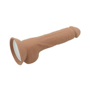 POC #2-Dual Density Realistic 7 inch Dildo-Dark Caramel