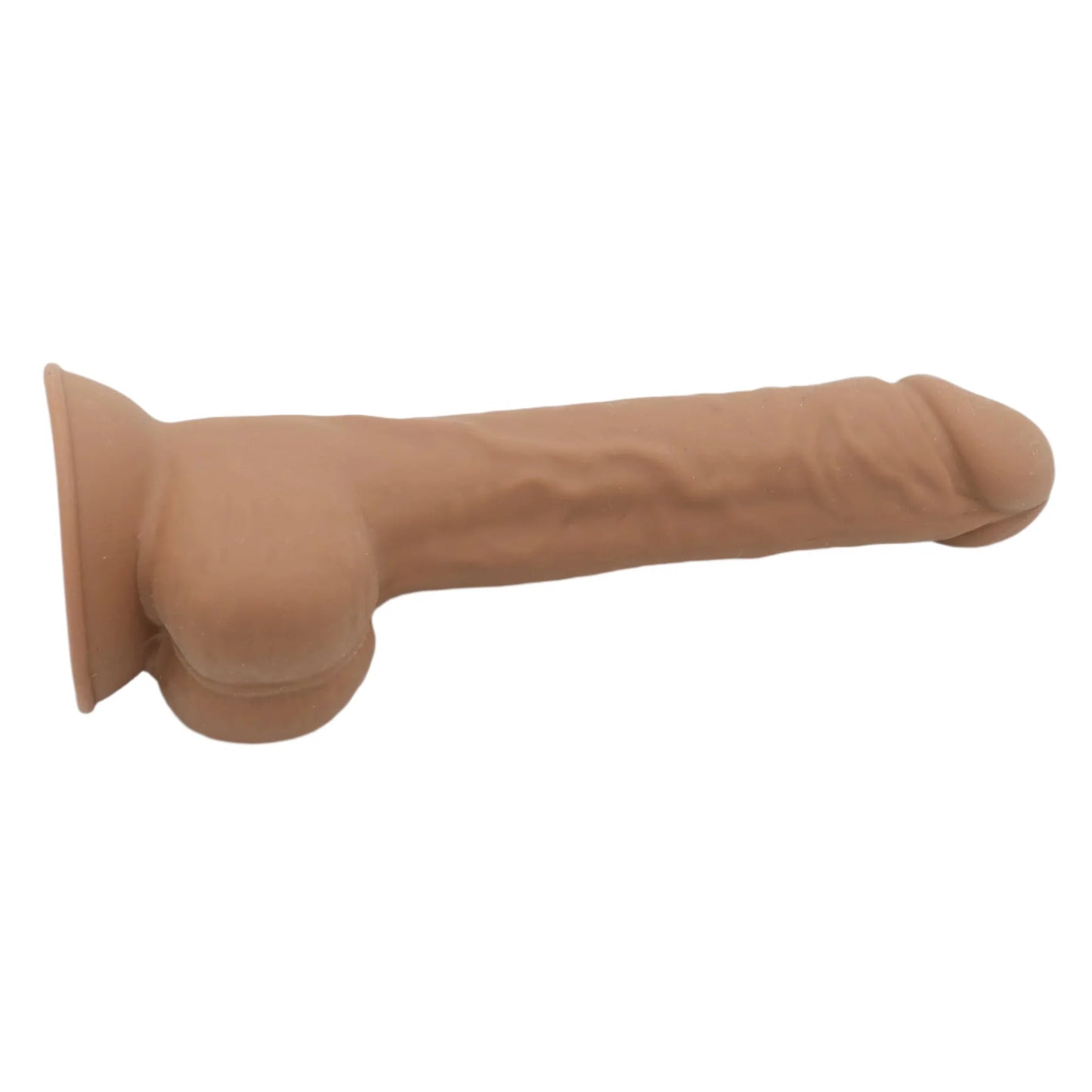 POC #2-Dual Density Realistic 7 inch Dildo-Dark Caramel