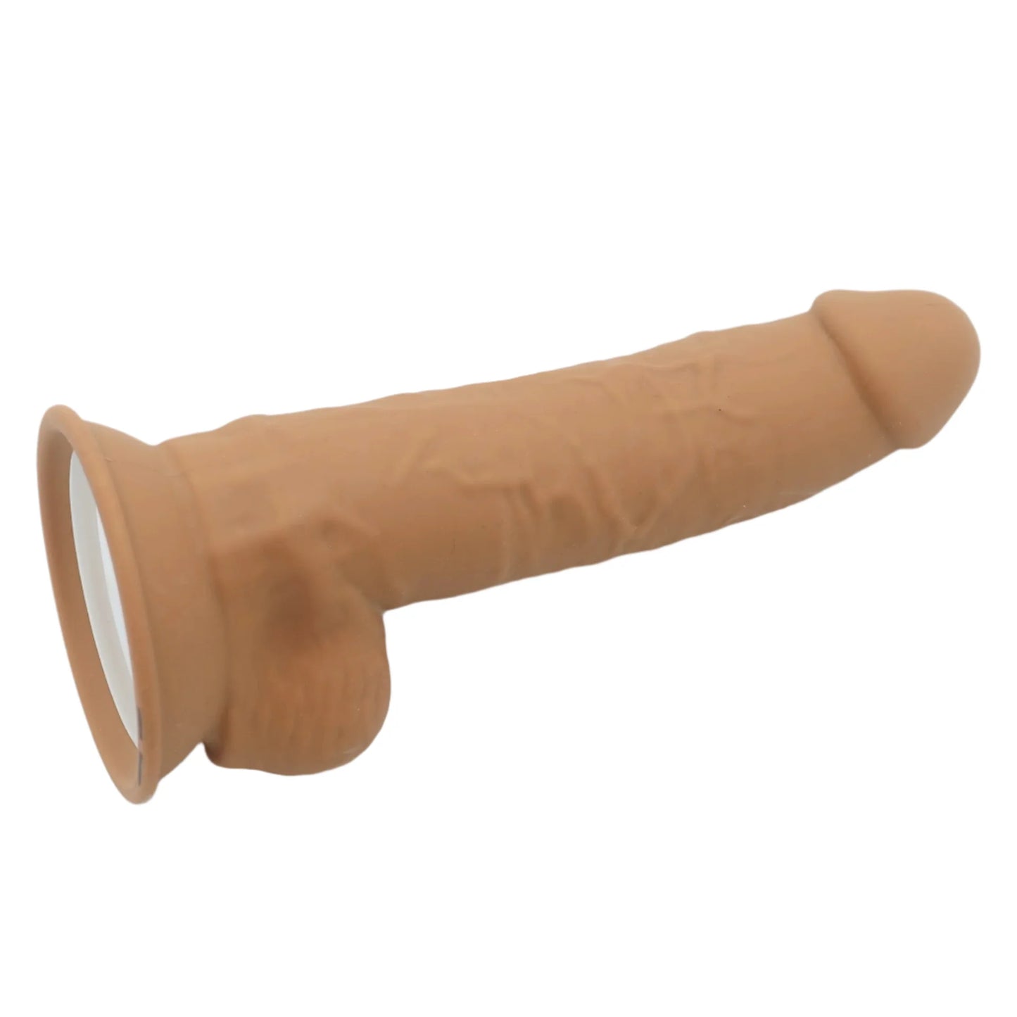 POC #3-Dual Density Realistic 8 inch Dildo-Caramel