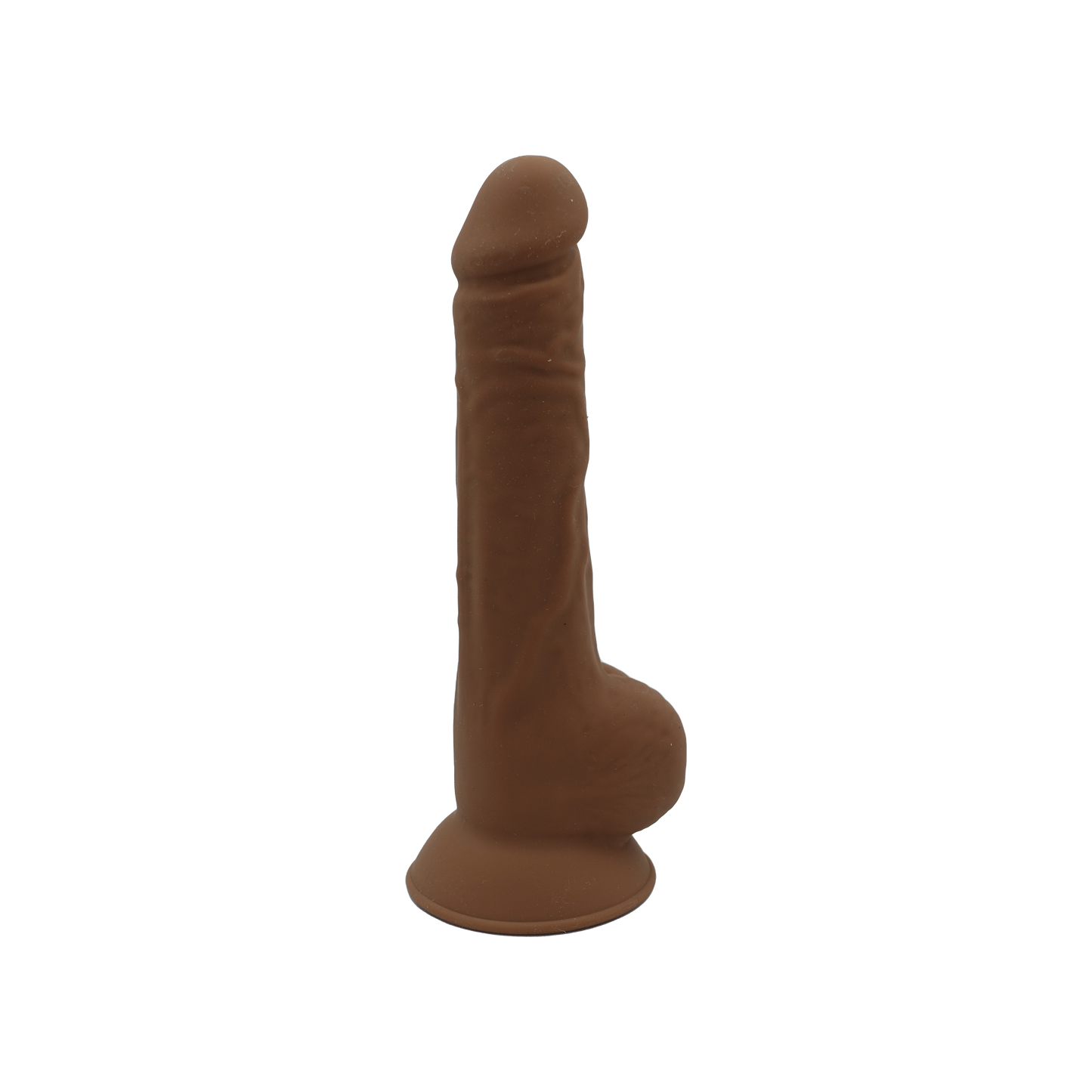 POC #2-Dual Density Realistic 7 inch Dildo-Dark Caramel