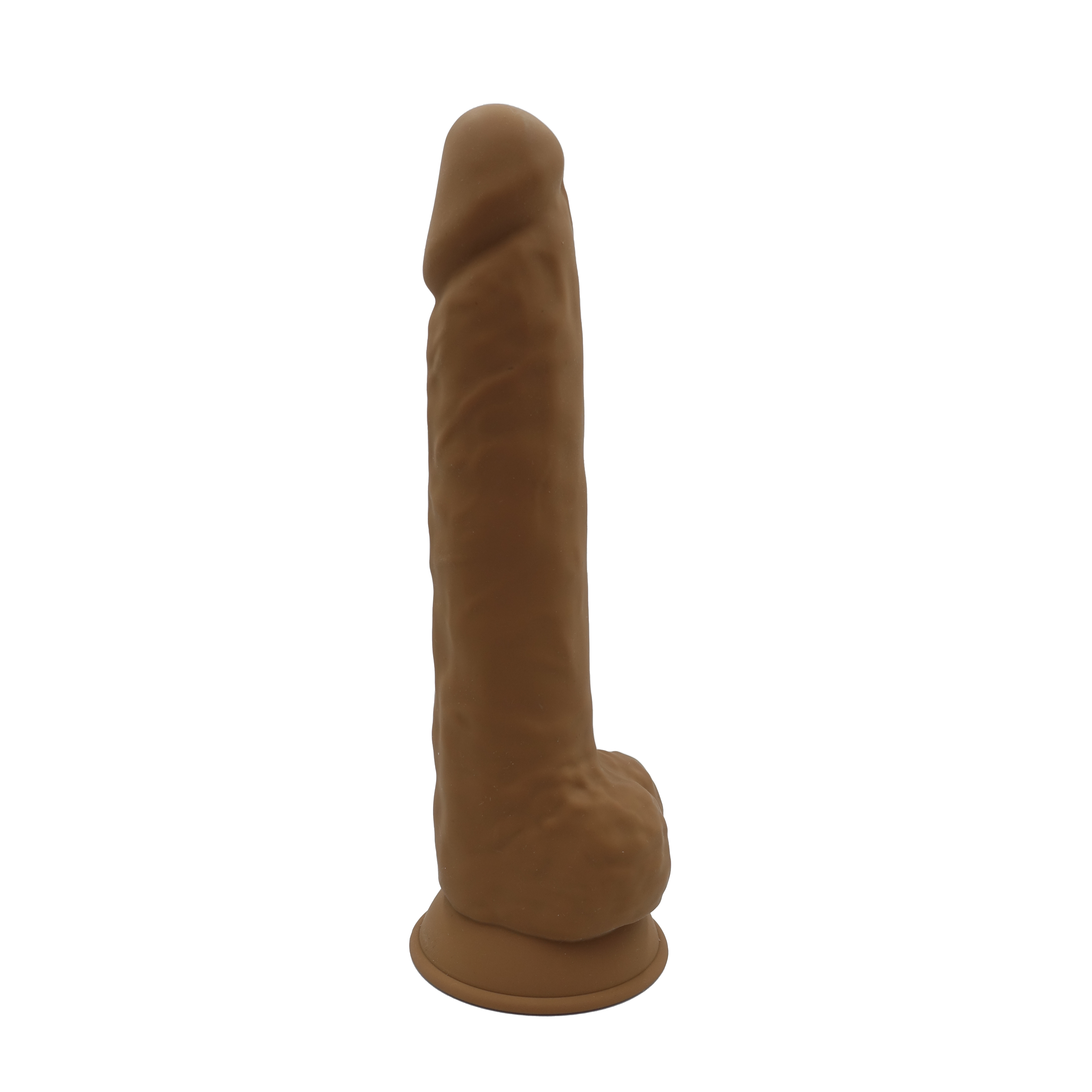 POC #8-Dual Density Realistic 10 inch Dildo-Caramel