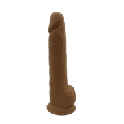 POC #8-Dual Density Realistic 10 inch Dildo-Caramel