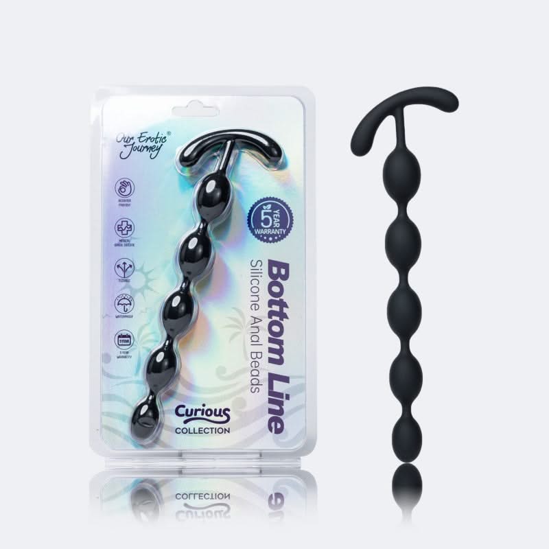 Bottom Line Silicone Anal Beads