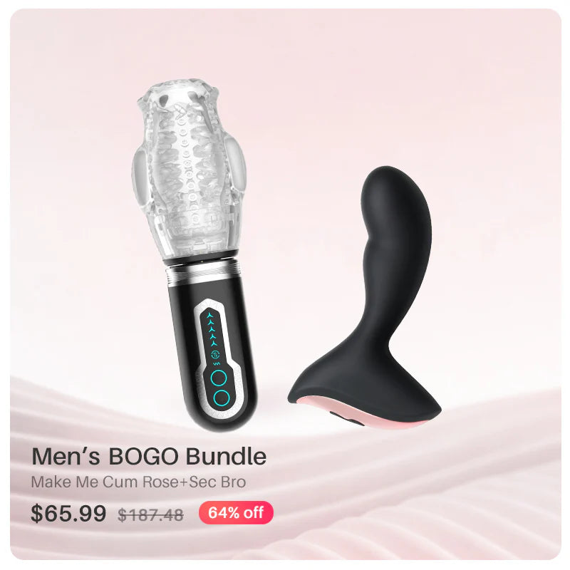 Men's BOGO Bundle Functional Male Masturbator+Prostate Massager