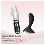 Men's BOGO Bundle Functional Male Masturbator+Prostate Massager