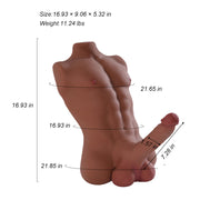 Dan.M-11.24LB Male Sex Doll with Dildo Unisex Masturbator Sex Toy with Penis Tight Anal