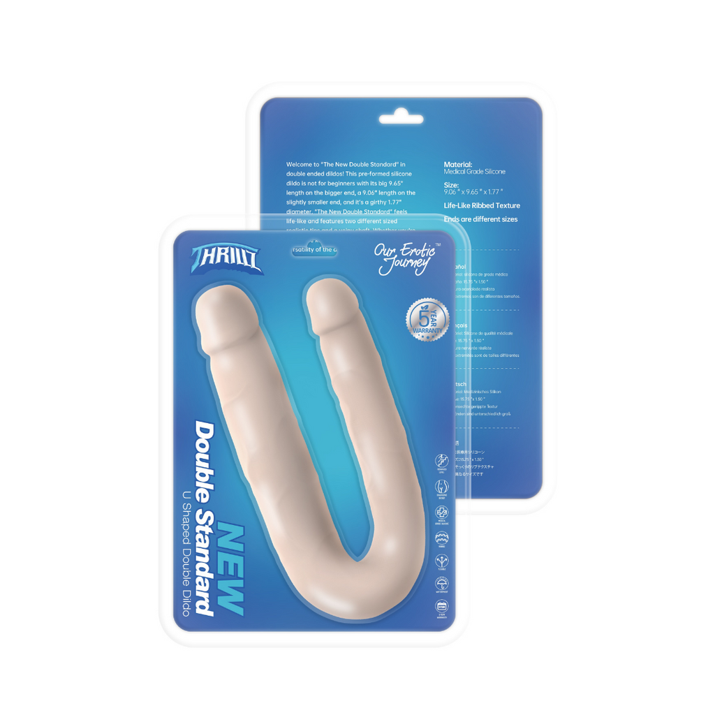 New Double Standard  U Shaped Double Ended Dildo