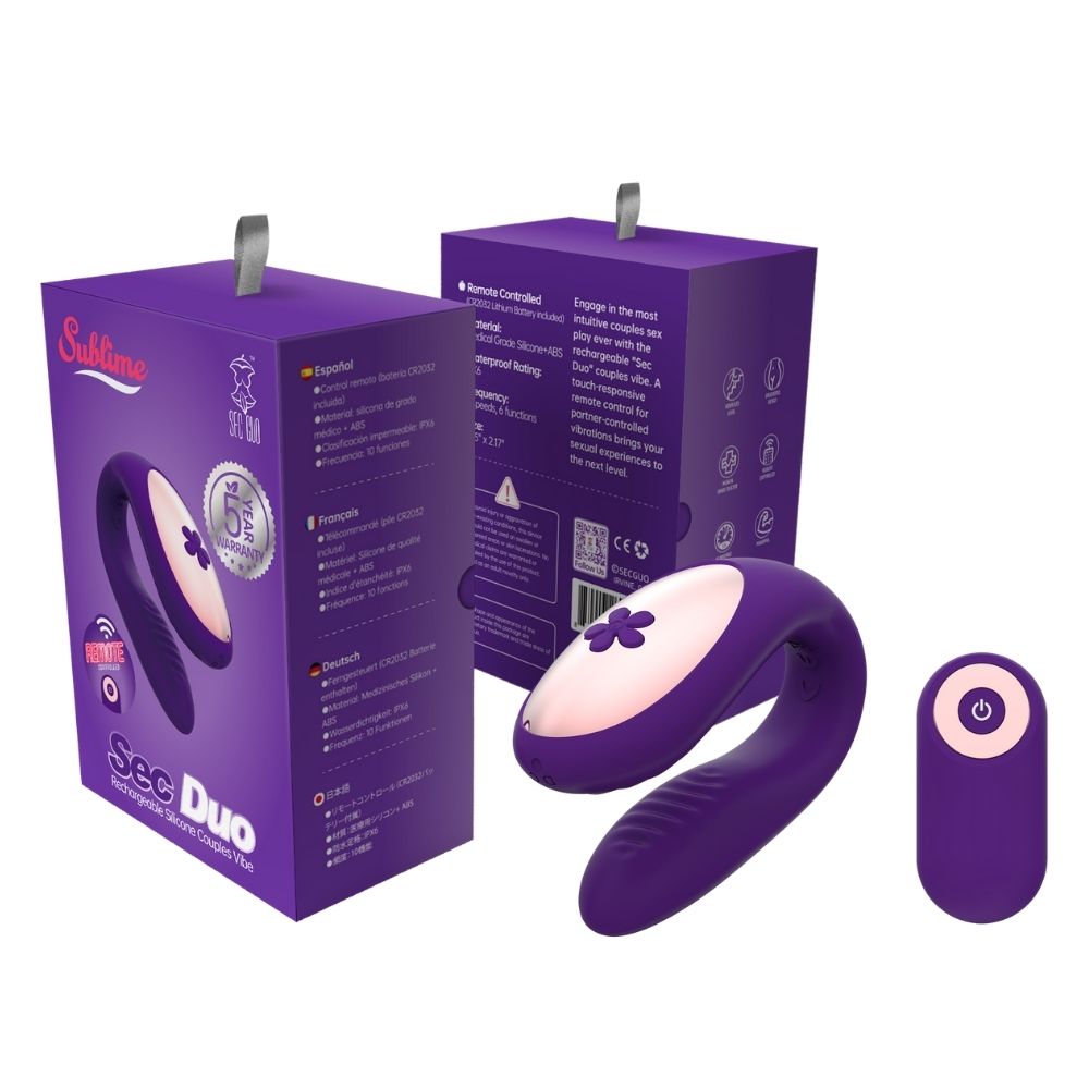 Sec Duo Rechargeable Silicone Couples Vibe